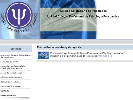 https://www.psicologiaprospectiva.org Colegio Colombiano de Psicólogos Unidad Colegial Profesional de Psicología Prospectiva